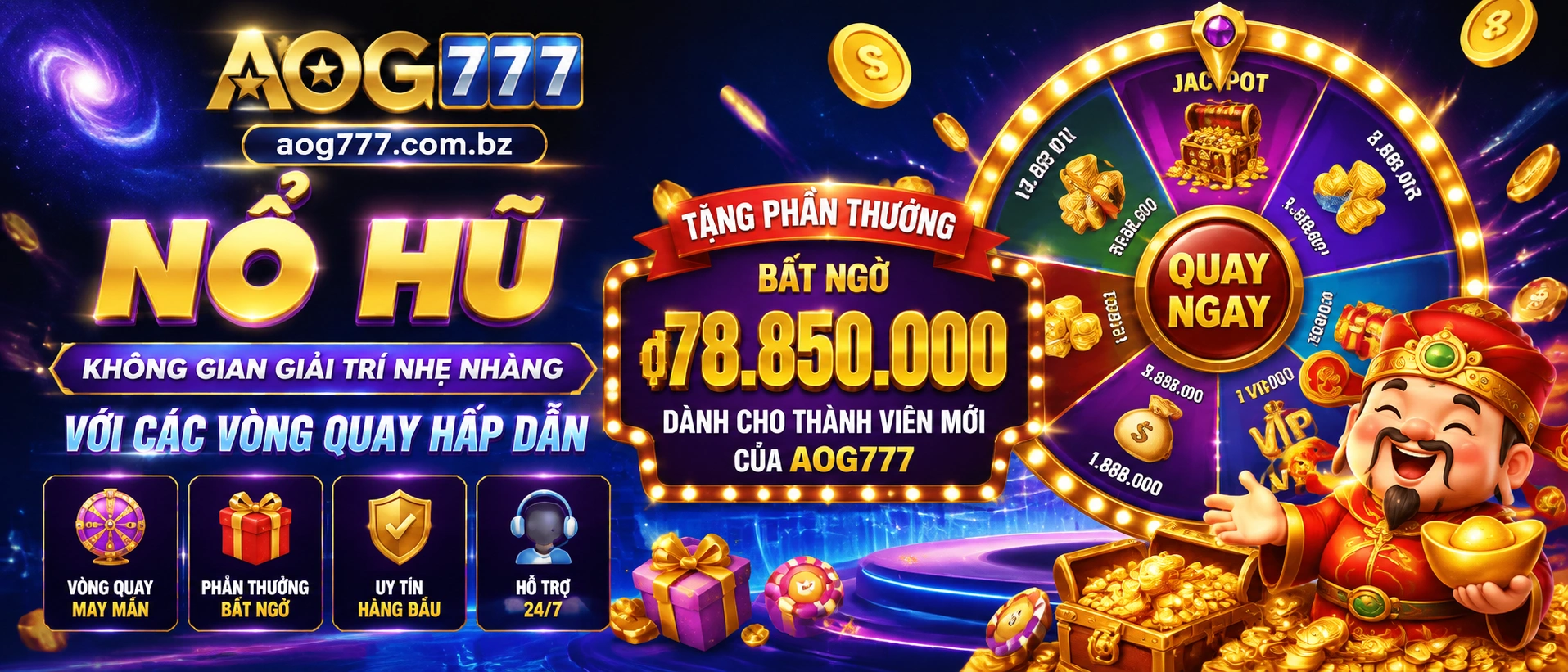 Giao diện Nổ Hũ trên mobile của aog777.com.bz