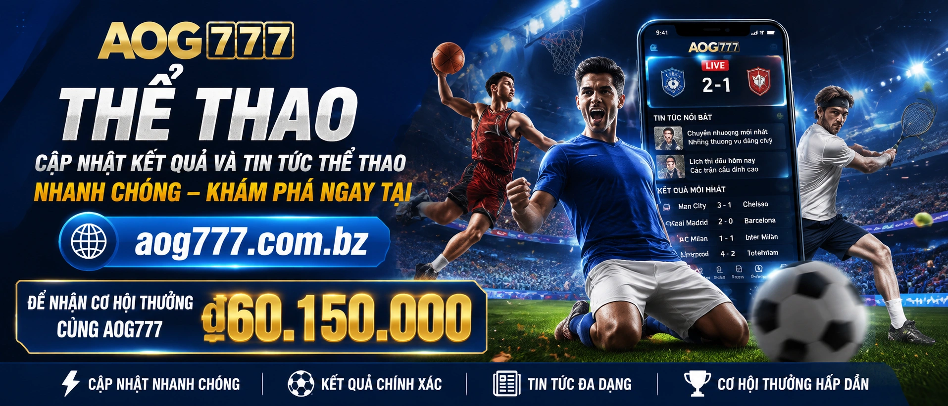 Khu nội dung thể thao và giải đấu